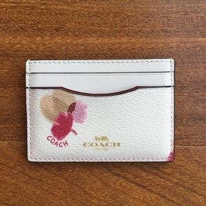 Coach Floral Card Holder